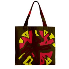 Abstraction Zipper Grocery Tote Bag by Valentinaart