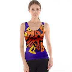 Orange Ball Tank Top by Valentinaart