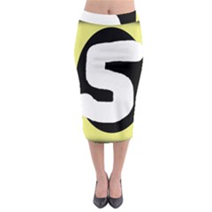 Number Five Midi Pencil Skirt by Valentinaart