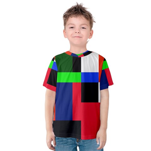 Colorful Abstraction Kid s Cotton Tee by Valentinaart