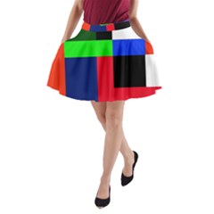 Colorful Abstraction A-line Pocket Skirt by Valentinaart