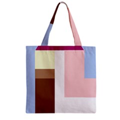 Colorful Abstraction Zipper Grocery Tote Bag by Valentinaart