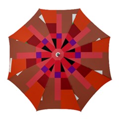 Colorful Abstraction Golf Umbrellas by Valentinaart