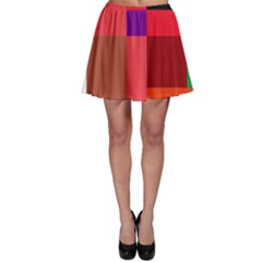 Colorful Abstraction Skater Skirt by Valentinaart