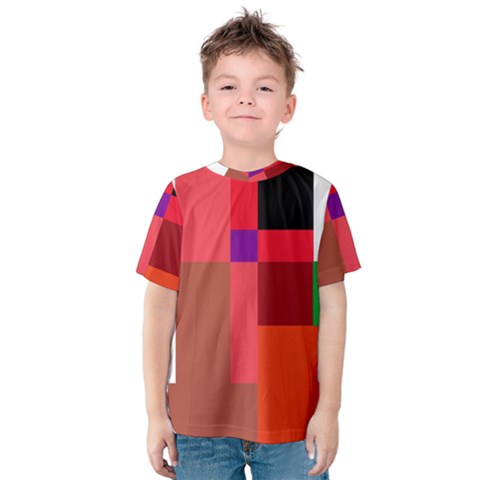 Colorful Abstraction Kid s Cotton Tee by Valentinaart