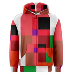 Colorful Abstraction Men s Zipper Hoodie by Valentinaart