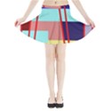 Abstract landscape Mini Flare Skirt View3