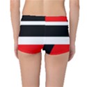 Red, white and black abstraction Boyleg Bikini Bottoms View2