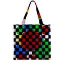 colorful abstraction Zipper Grocery Tote Bag View2