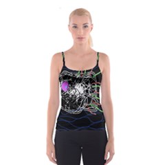 Neon Fish Spaghetti Strap Top by Valentinaart