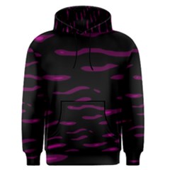 Purple And Black Men s Pullover Hoodie by Valentinaart