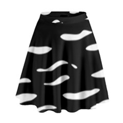 Black And White High Waist Skirt by Valentinaart