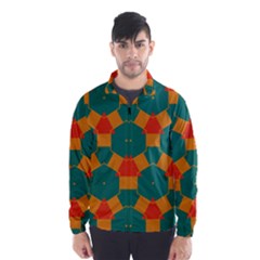 Honeycombs And Triangles Pattern                                                                                       Wind Breaker (men) by LalyLauraFLM