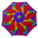 Colorful abstract design Straight Umbrellas View1