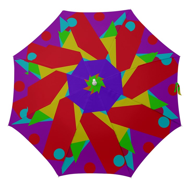 Colorful abstract design Straight Umbrellas