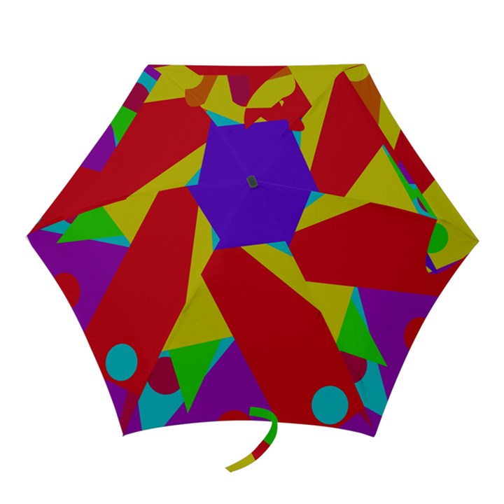 Colorful abstract design Mini Folding Umbrellas