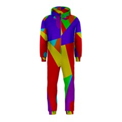 Colorful Abstract Design Hooded Jumpsuit (kids) by Valentinaart