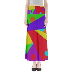 Colorful Abstract Design Maxi Skirts by Valentinaart