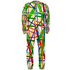 Colorful Lines Onepiece Jumpsuit (men)  by Valentinaart