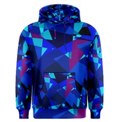 Blue Broken Glass Men s Pullover Hoodie by Valentinaart