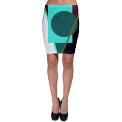 Geometric Abstract Design Bodycon Skirt by Valentinaart