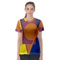 Geometric abstract desing Women s Sport Mesh Tee View1