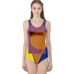 Geometric abstract desing One Piece Swimsuit