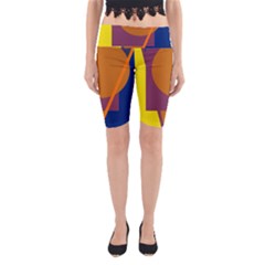 Geometric abstract desing Yoga Cropped Leggings