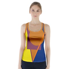 Geometric Abstract Desing Racer Back Sports Top by Valentinaart