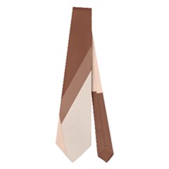 Brown Geometric Design Neckties (two Side) 