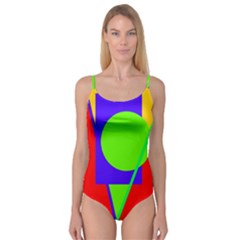 Colorful Geometric Design Camisole Leotard  by Valentinaart