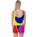 Colorful geometric design One Piece Boyleg Swimsuit View2