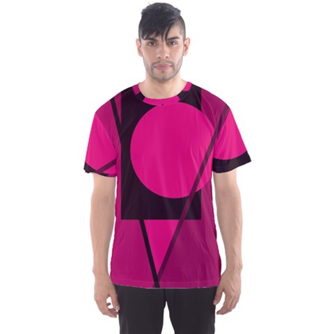 Decorative Geometric Design Men s Sport Mesh Tee by Valentinaart