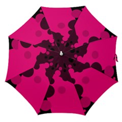 Pink Dots Straight Umbrellas by Valentinaart