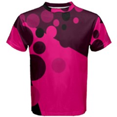 Pink Dots Men s Cotton Tee by Valentinaart