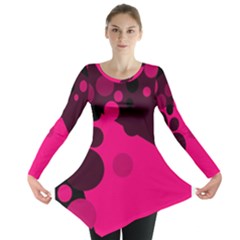 Pink Dots Long Sleeve Tunic 