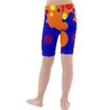 Blue and orange dots Kid s Mid Length Swim Shorts View2