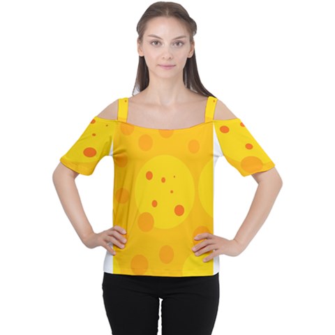 Abstract Sun Women s Cutout Shoulder Tee by Valentinaart