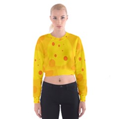 Abstract Sun Women s Cropped Sweatshirt by Valentinaart