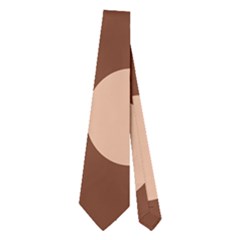 Brown Abstract Design Neckties (two Side)  by Valentinaart