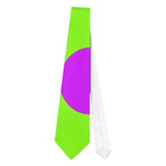 Green and purple dots Neckties (One Side) 