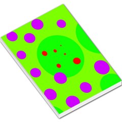 Green And Purple Dots Large Memo Pads