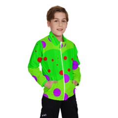 Green and purple dots Wind Breaker (Kids)