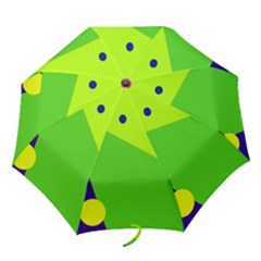 Colorful Abstract Design Folding Umbrellas