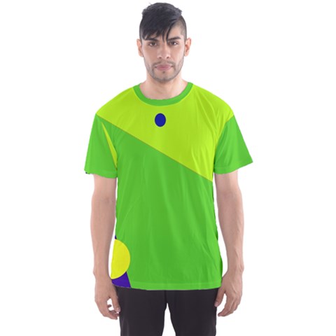 Colorful Abstract Design Men s Sport Mesh Tee by Valentinaart