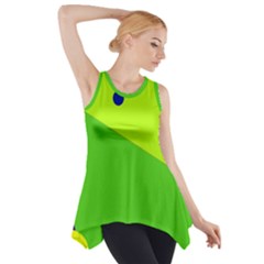 Colorful Abstract Design Side Drop Tank Tunic