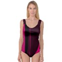 Pink and black lines Princess Tank Leotard  View1