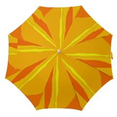 Yellow And Orange Lines Straight Umbrellas