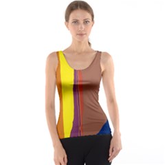 Colorful Lines Tank Top by Valentinaart