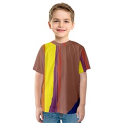 Colorful Lines Kid s Sport Mesh Tee